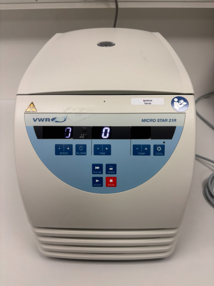 Image of VWR Micro Star 21R Refrigerated Centrifuge